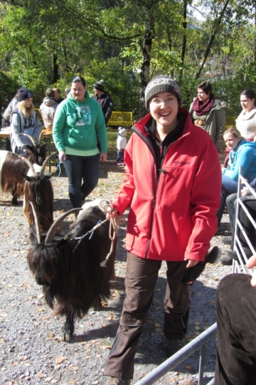 Foto von der Ziegenausstellung 2013 in Landeck